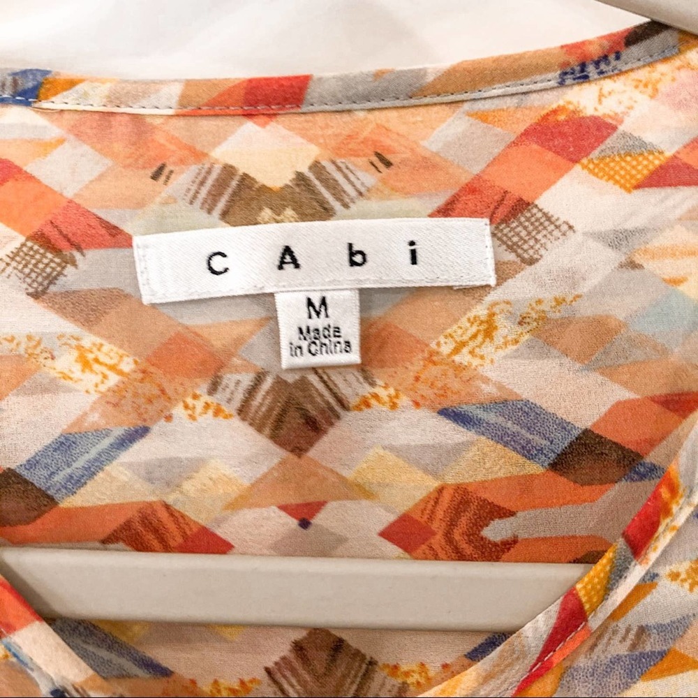 Cabi Tunic Blouse Button Down Size Medium - image 3
